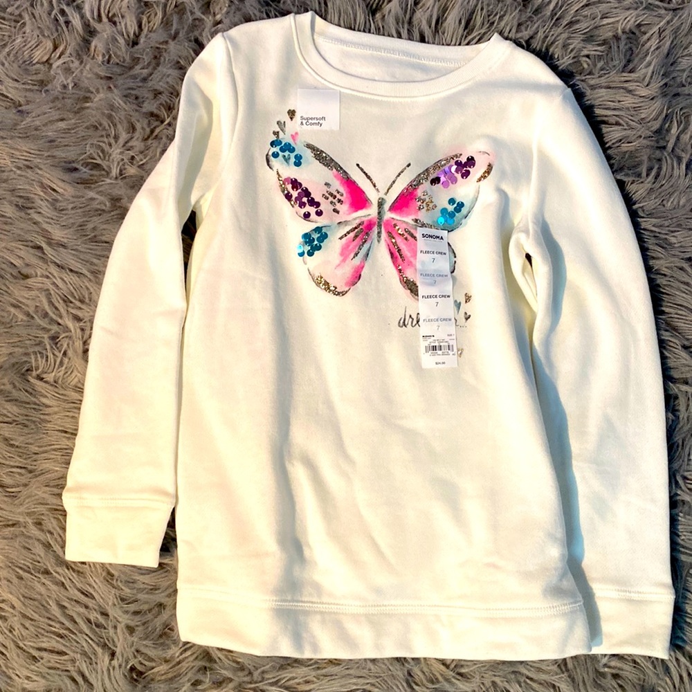 NWT Girls Fleece shirt size 7 (2 for $15)